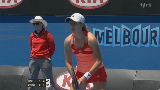 Tennis / Open d'Australie (1er tour): Sabine Lisicki (ALL) - Stefanie Vögele (SUI). 2e manche: la Suissesse tient bon et égalise à 1 manche partout (6-2 4-6)