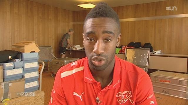 Football/ Qualifications pour la Coupe du monde 2014: entretien avec Johan Djourou, défenseur de l'équipe de Suisse (1/2)