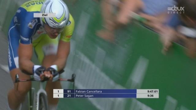 Peter Sagan s'impose à Lugano en devançant Cancellara de 3 secondes et demi