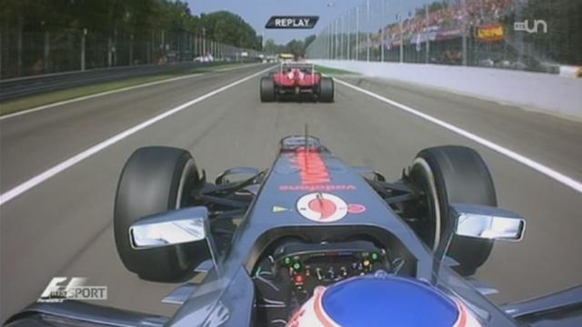 Formule 1/ GP d'Italie: l'ancien champion du monde britannique Lewis Hamilton s'impose à Monza devant la Sauber du Mexicain Sergio Perez