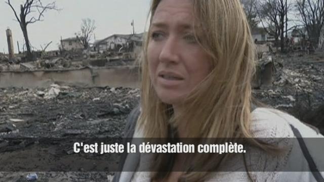 Des Américains découvrent leur maison après Sandy