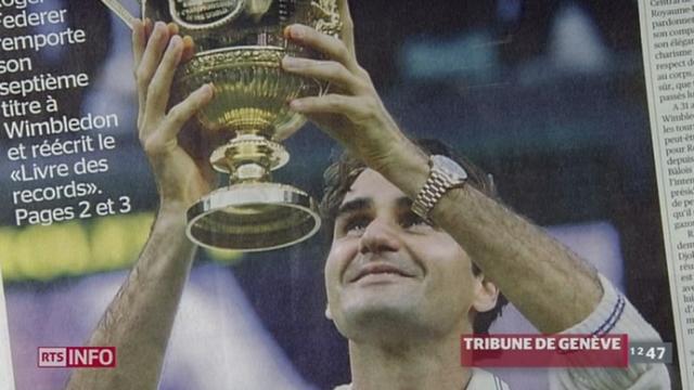 Tennis: la presse romande dans son ensemble salue l'exploit historique de Roger Federer à Wimbledon