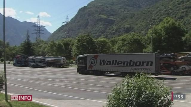 Tunnel du Gothard: la fréquentation du tunnel par les poids lourds est en baisse