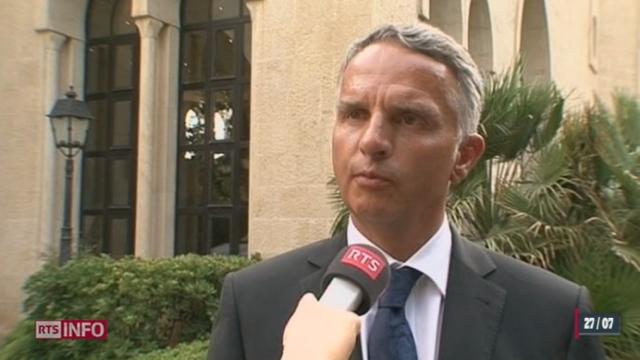 Le ministre des Affaires étrangères Didier Burkhalter se rend au Liban pour discuter de la situation en Syrie et assurer le pays du soutien de Berne