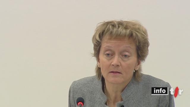 La présidente de la Confédération Eveline Widmer-Schlumpf a immanquablement été interpellée sur l'affaire Hildebrand et le soutien qu'elle a apporté au banquier central lors de sa venue au Club suisse de la presse à Genève
