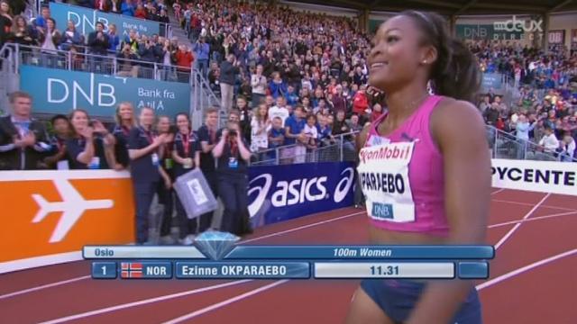 Ligue de diamant - 100m dames : Ezinne Okparaebo domine à domicile en 11’31’’.