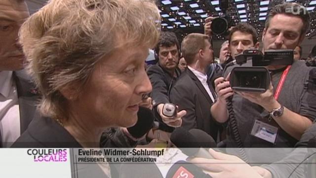 GE: le salon de l'auto ouvre ses portes avec la présence de la Présidente Eveline Widmer-Schlumpf