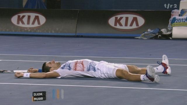 Tennis/Open d'Australie (demi-finale): Novak Djokovic l'emporte face à Andy Murray (6-3 3-6 6-7 6-1 7-5)