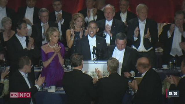 Barack Obama et Mitt Romney ont donné du grand spectacle au gala de charité de New York