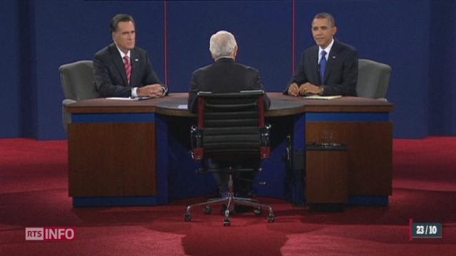A deux semaines de l'élection présidentielle américaine, Barack Obama et Mitt Romney se sont livrés lundi soir à leur 3ème et dernier débat télévisé en Floride