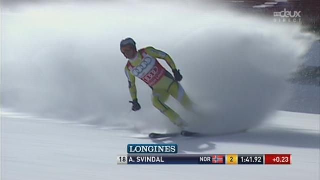 Descente messieurs: Aksel Lund Svindal (2e) termine à 0.23’’ d’Innerhofer