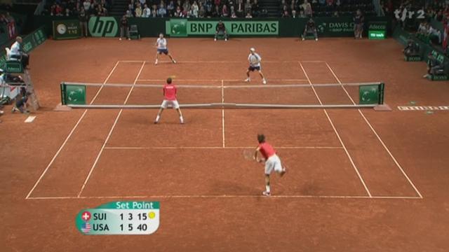 Tennis / Coupe Davis (1er tour): la Suisse s'incline lors du double et est écartée de la compétition