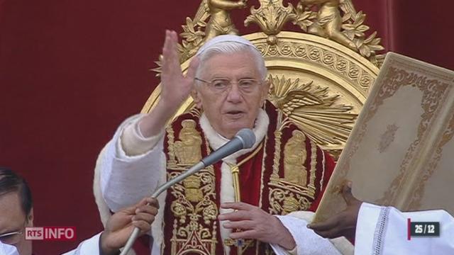 Le Pape Benoit XVI  plaide pour une solution pacifique en Syrie