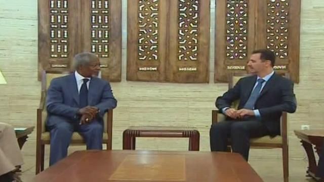 Séquences choisies - Kofi Annan à Damas