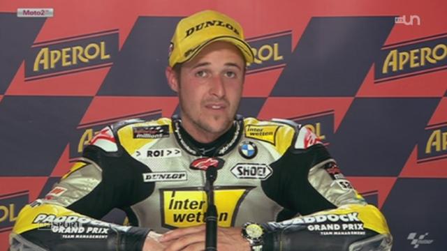 Moto/GP de Catalogne (ESP): Thomas Lüthi a pris une belle seconde place derrière l'Italien Andrea Iannone en Moto2, tandis qu'en MotoGP Jorge Lorenzo a signé sa 41e victoire