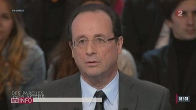 France / Campagne présidentielle : Francois Hollande promet de traquer sans pitié ceux qui fuient l'impôt, avec toujours la place bancaire helvétique en ligne de mire