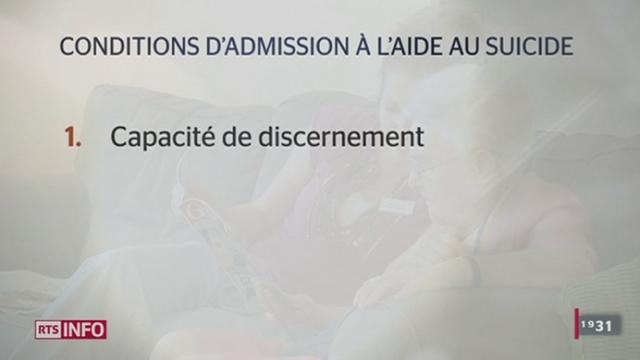 VD/Votation sur l'aide au suicide dans les EMS: le médecin responsable de l'établissement devra signer le document attestant notamment que le patient est capable de discernement