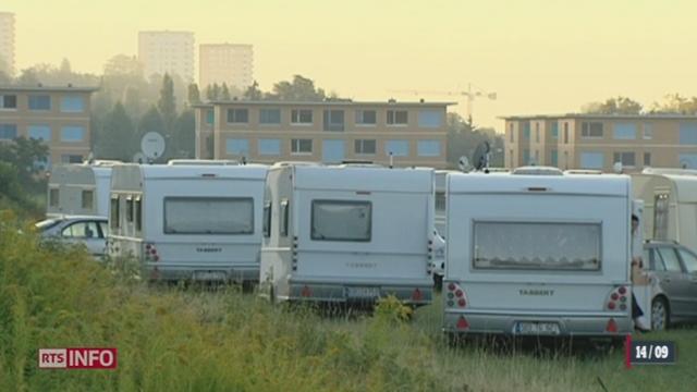 Une vingtaine de caravanes des gens du voyage ont été évacuées vendredi matin d'un terrain cantonal près de Lausanne (VD)