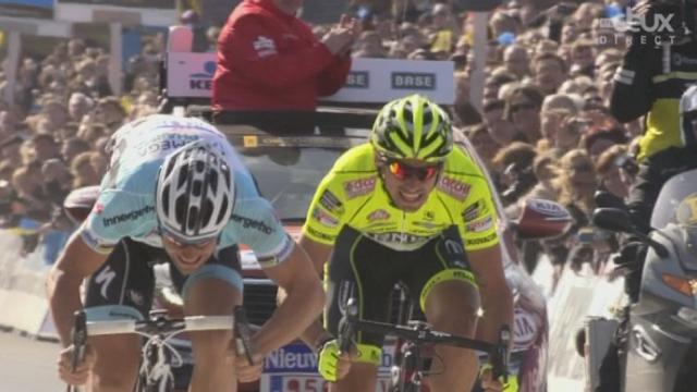 Tom Boonen remporte le Tour des Flandres pour la 3e fois et entre dans l'histoire. Le Belge bat au sprint Pozzato et Ballan.