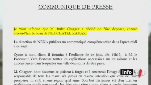 Affaire Xamax / NE : en marge de l'arrestation de son président, le club neuchâtelois a été officiellement mis en faillite