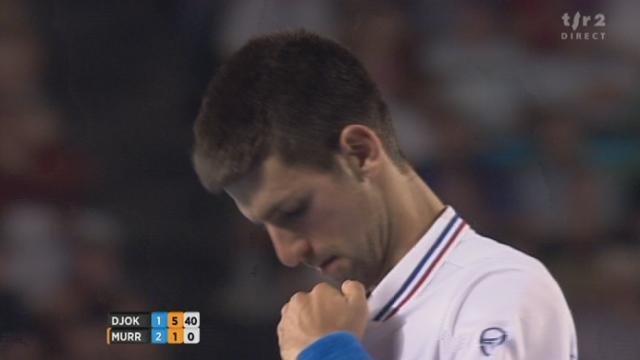 Tennis / Open d'Australie (2e demi-finale): Novak Djokovic (SRB) - Andy Murray (GBR). Le Serbe ne fait qu'une bouchée de l'Ecossais dans la 4e manche (3-6 6-3 6-7 6-1)