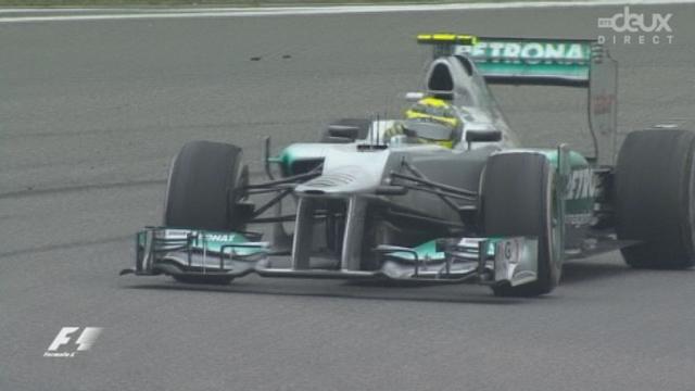 Première victoire pour Nico Rosberg! L'Allemand devance Button et Hamilton. A noter les premiers points de Romain Grosjean qui se classe 6e