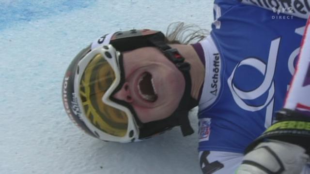 Ski alpin / descente de Bad Kleinkirchheim/AUT: dossard 22, dernière partante des favorites, Elisabeth Goergl (AUT) vient coiffer au poteau Julia Mancuso