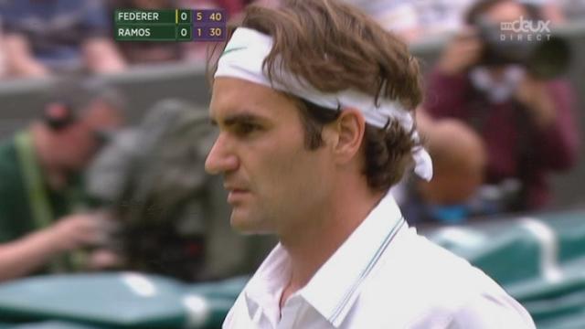 1er tour, Federer - Ramos: trop facile pour Federer dans cette première manche (6-1)