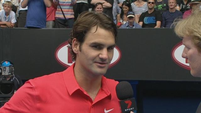 Tennis/Open d'Australie: Federer passe le troisième tour en battant Ivo Karlovic, alors que Wawrinka perd face à Nicolas Almagro