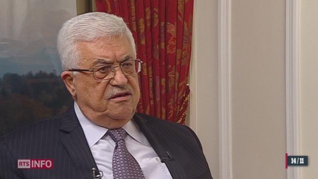 Mahmoud Abbas, président de l'Autorité palestinienne, réagit aux menaces et aux actions militaires menées par Israël