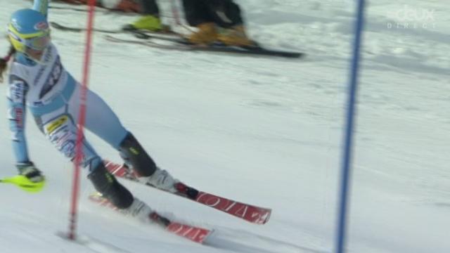 Slalom dames (2e manche): l'espoir américain Mikaela Shiffrin (3e de la 1re manche) tente le tout pour le tout