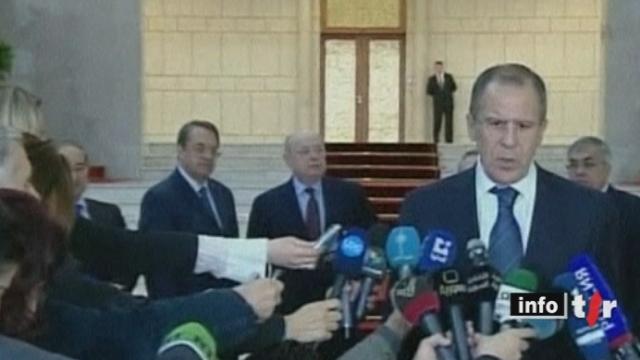 Syrie: Bachar al-Assad a reçu mardi le chef de la diplomatie russe Serguei Lavrov