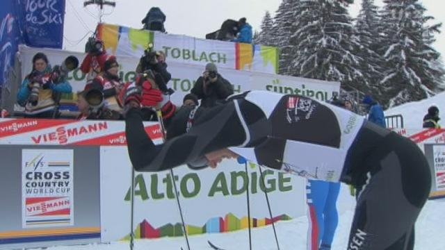 Ski de Fond / Tour de ski: l'arrivée des 5 kmö Alexander Legkov, Dario Cologna et Petter Northug