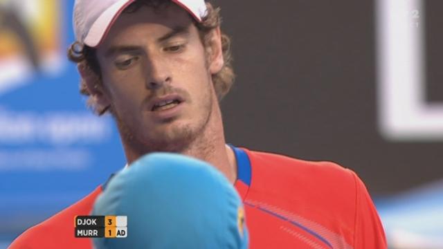 Tennis / Open d'Australie (2e demi-finale): Novak Djokovic (SRB) - Andy Murray (GBR). Superbes échanges.