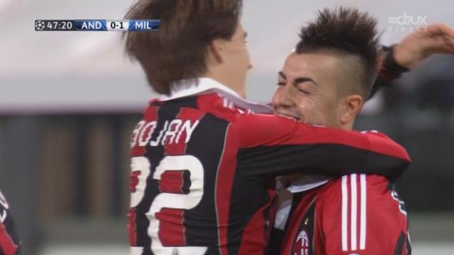 Group C. 5e j. Anderlecht – Milan (0-1): 47e but d’El-Shaarawy.