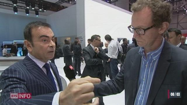 Salon de l'auto (GE): l'interview de Carlos Ghosn, PDG de Renault-Nissan