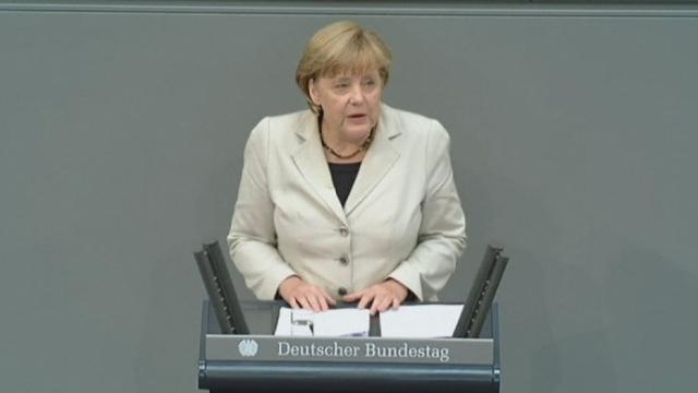 Angela Merkel salue "un bon jour pour l'Europe"