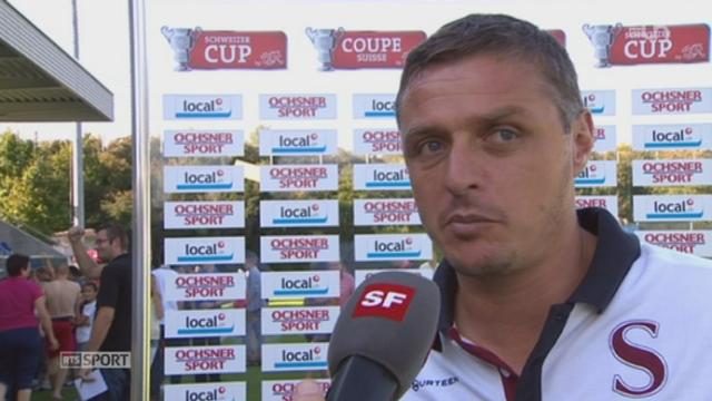 Football / Coupe de Suisse: Servette s'incline face à Cham (2-1) + itw Sébastien Fournier, nouvel entraîneur du Servette FC