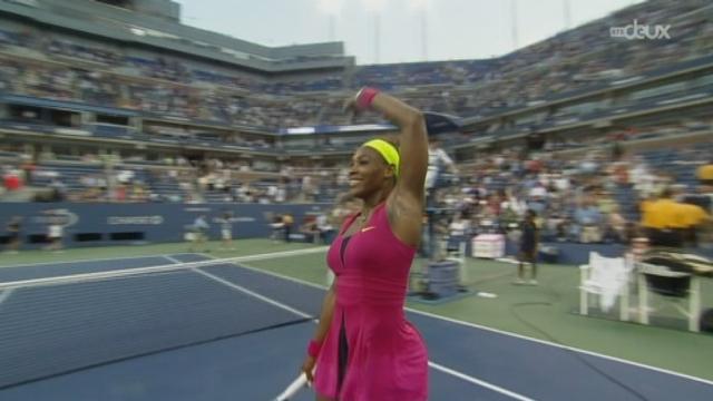 Demi-finale dames (II). Serena Williams (USA/4) - Sara Errani (ITA/10). 6-1 6-2 en 1h04'. La finale opposera donc Viktoria Azarenko à Serena Williams