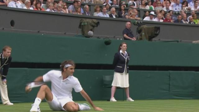 2e tour, Federer – Fognini: Federer continue son petit bonhomme de chemin dans ce 2e set qu'il remporte 6-3