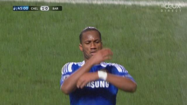 Demi-finale aller. Chelsea - Barcelone. 45e minute: contre, centre Ramires et Drogba inscrit le 1-0