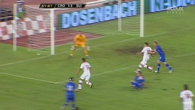 Préparation aux éliminatoires de la Coupe du Monde 2014 au Brésil. Croatie - Suisse: Shaqiri sert le 3-1 à Gavranovic. Le centre avant de l'équipe de Suisse, d'origine croate, inscrit son premier but avec la Suisse (51e/1-3)