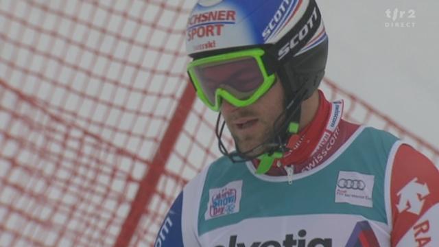 Ski alpin / slalom d'Adelboden: Markus Vogel (SUI), 27e de la manche initiale, manque une porte