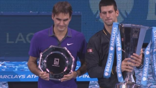 Finale Djokovic - Federer (7-6, 7-5): Novak Djokovic, numéro mondial en cette fin de saison remporte logiquement mais non sans avoir bataillé ce tournoi des Masters de Londres.