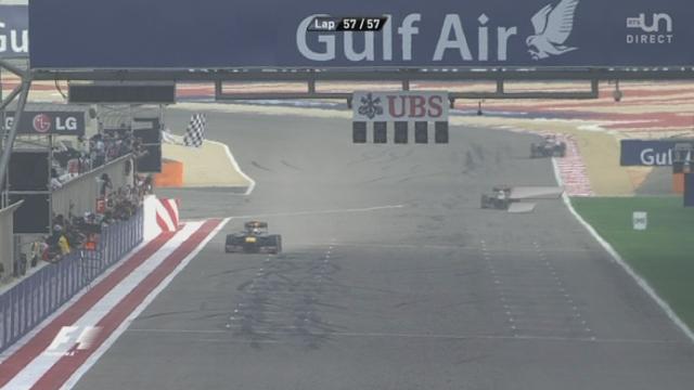 57e et dernier tour: Vettel résiste jusqu'au bout à Räikkönen. L'Allemand fête son 22e succès en Grand Prix