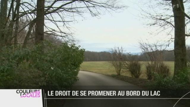 Gland (VD): l'accès aux rives du lac fait débat, puisque la municipalité propose un tracé très éloigné de l'eau