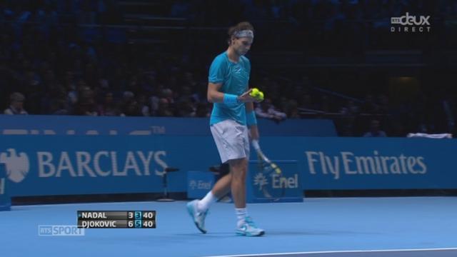 Finale. Rafael Nadal - Novak Djokovic (3-6 3-5). Balle de match pour le Serbe