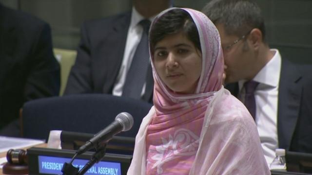 La petite Pakistanaise agressée par les talibans devant l'ONU