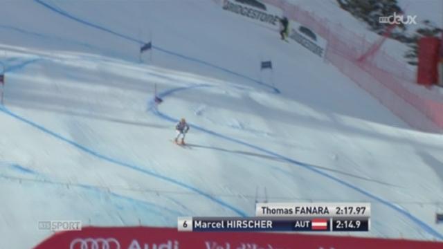Ski alpin: L'Autrichien Marcel Hirscher devance le Français Thomas Fanara au Géant de Val d'Isère (France), Carlo Janka est 12ème