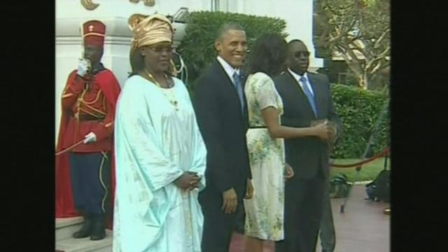 Arrivée de Barack Obama au Sénégal